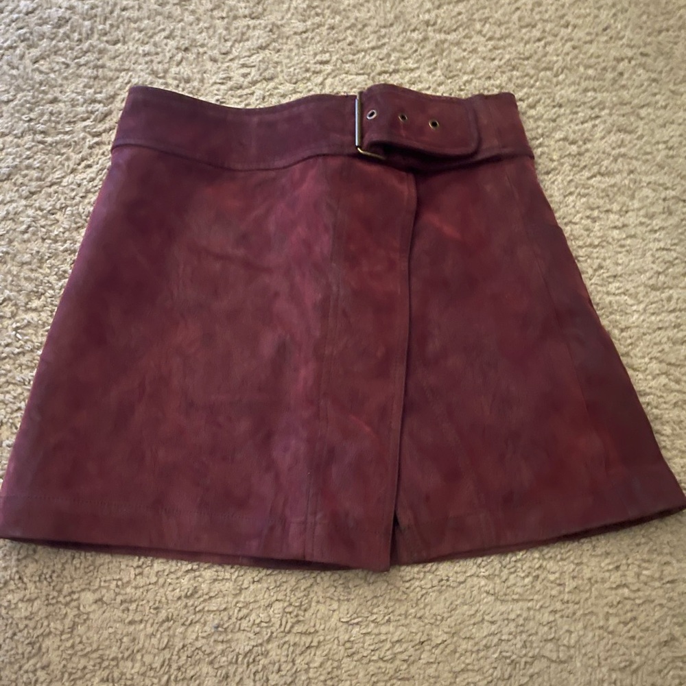 Elegant Burgundy Skirt